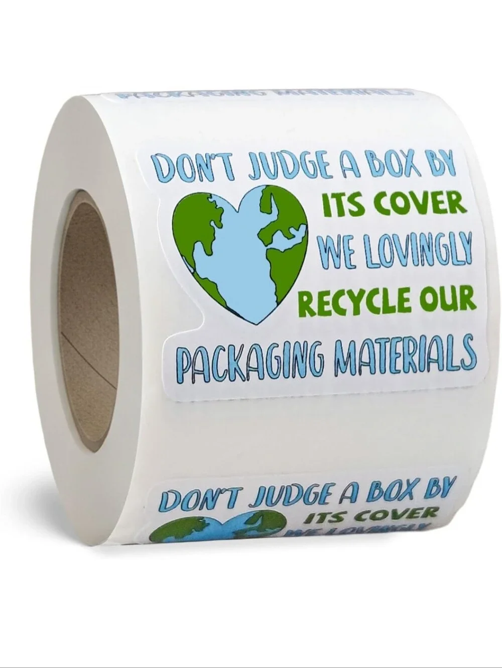 Lovingly Recycled Box Thank You Stickers